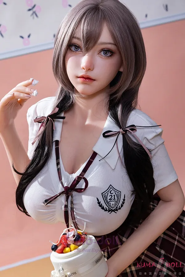 Sino Doll 戦闘機 実践向け 159cm Iカップ S49 凛紅 宣材画像はリアルメイク 顔は蝋人形メイクフル ハーフ系ツインテール美人 シリコン人形